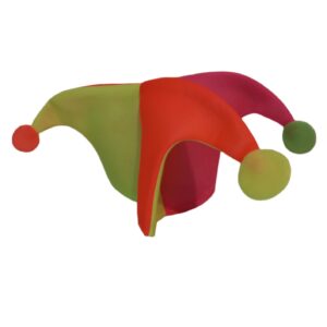 SOMBRERO ARLEQUIN FLUO TRES PUNTAS X12