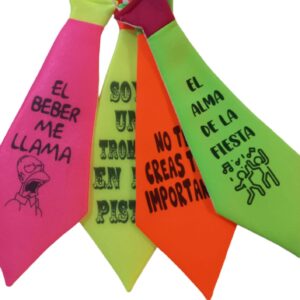 CORBATA CON FRASES x 12