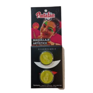 MAQUILLAJE AMARILLO FLUO SET X2 PACK X3