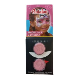 MAQUILLAJE ROSA PASTEL SET X2 PACK X3