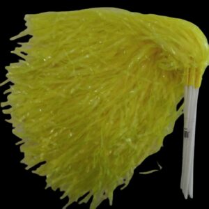 PORRA PLASTICA AMARILLO FLUO X10