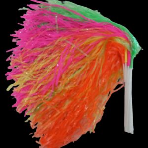 PORRA PLASTICA MULTICOLOR FLUO X10