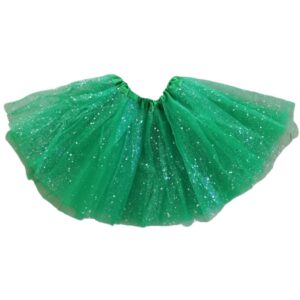 POLLERA TUTU CON BRILLO VERDE