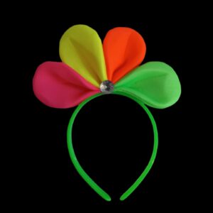 VINCHA PETALO FLUO X12