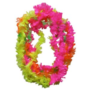 COLLAR HAWAIANO ELASTIZADO FLUO X25