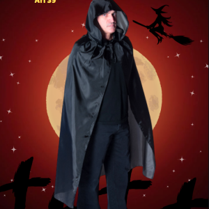 CAPA CAPUCHA NEGRA ADULTO