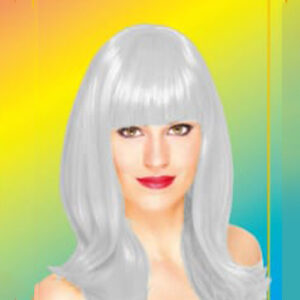 PELUCA LACIA LARGA GRIS