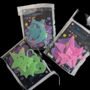 BLISTER STICKER PLASTICO FLUO CHICO X 12